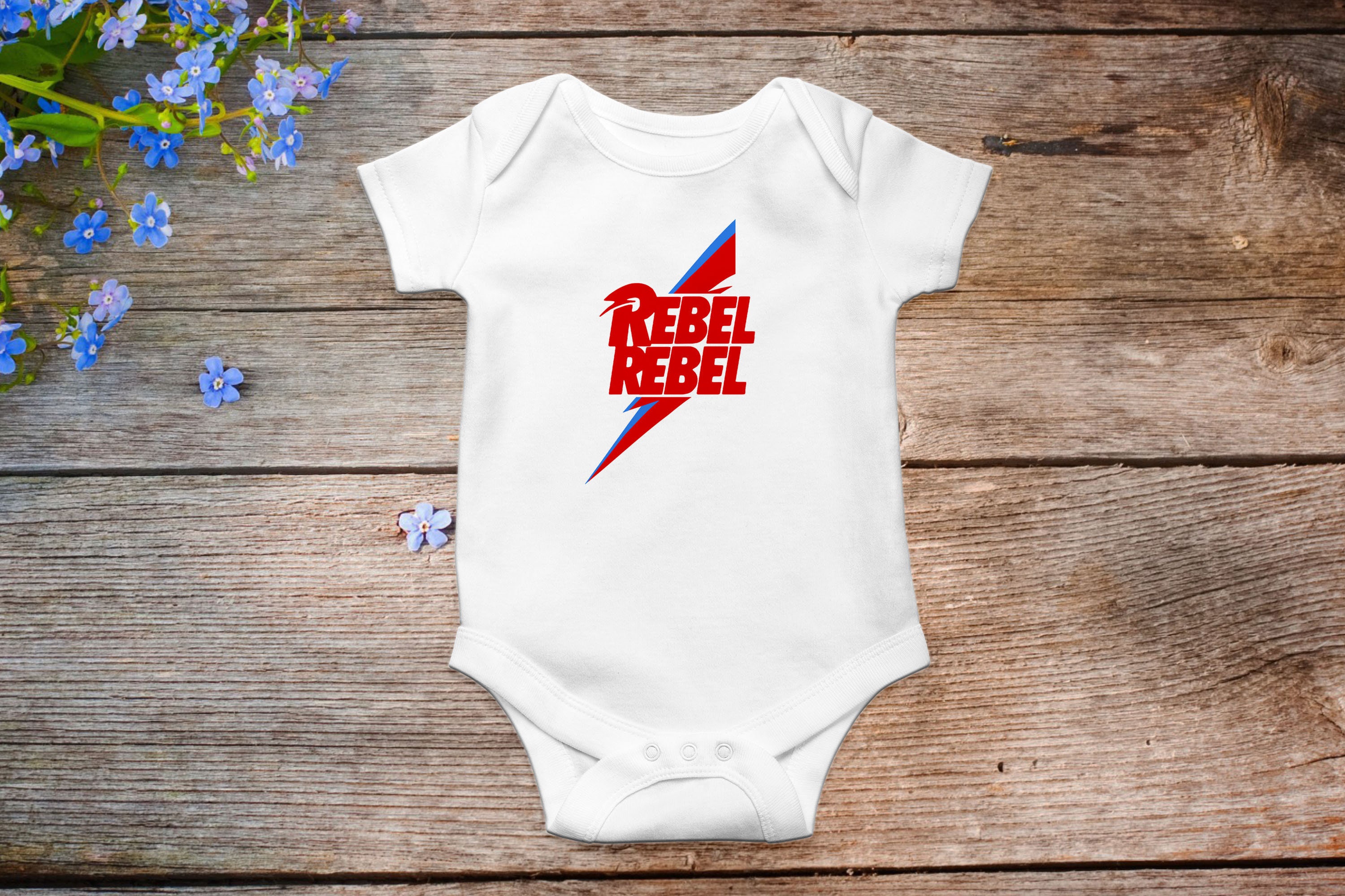 Rebel Rebel Baby Bodysuit Funny Baby Clothes Rock Baby Outfit Etsy