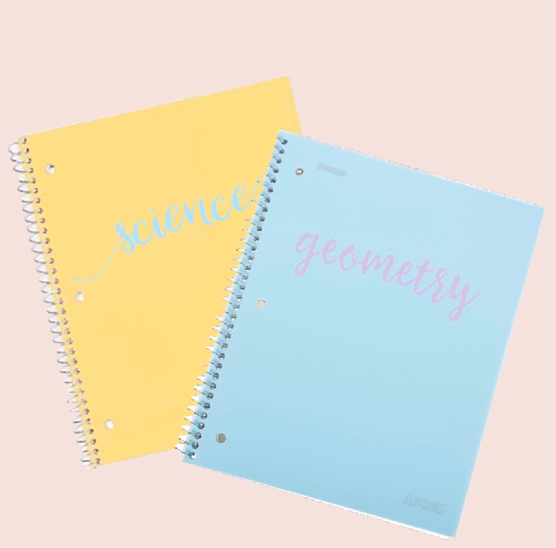 custom class notebook subject labels etsy