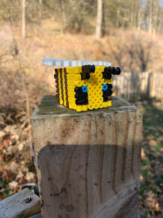 Perler Bead Minecraft Bee Etsy