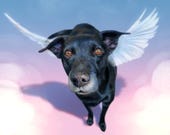 Custom Digital Pet Painting, Portrait, Dog, Cat, Horse, Digital Art, Memorial, From Photo, Stylized, Pet Gift, Personalized