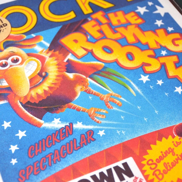Rocky Rhodes, Chicken Run Poster | digital art Giclée print