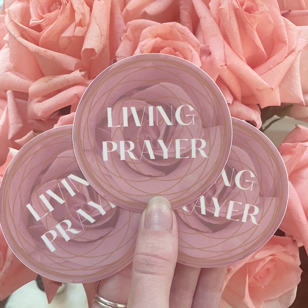 Living Prayer Sticker Pack of 3 - Etsy