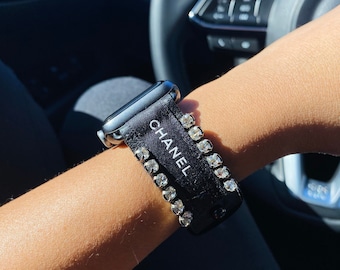 chanel elastic apple watch band