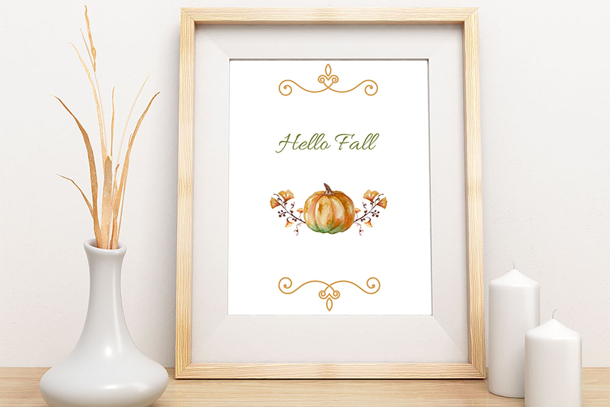 Hello Fall Digital Download Fall Decor Instant Download Etsy UK