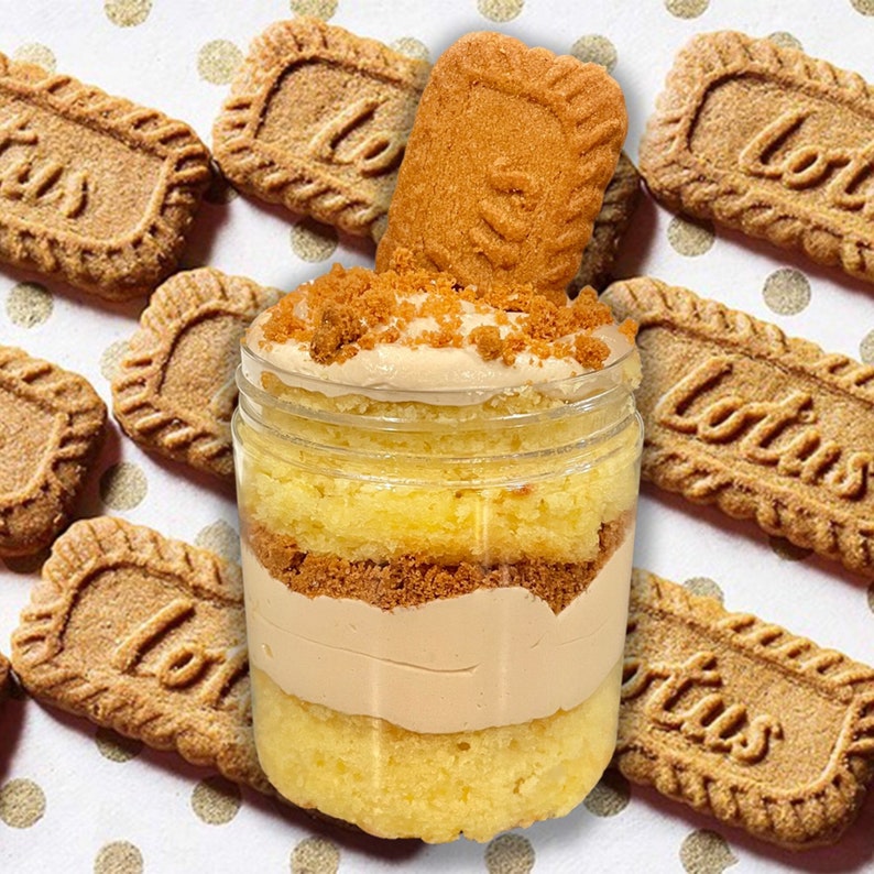 Biscoff Cookie Cake in a Jar Etsy
