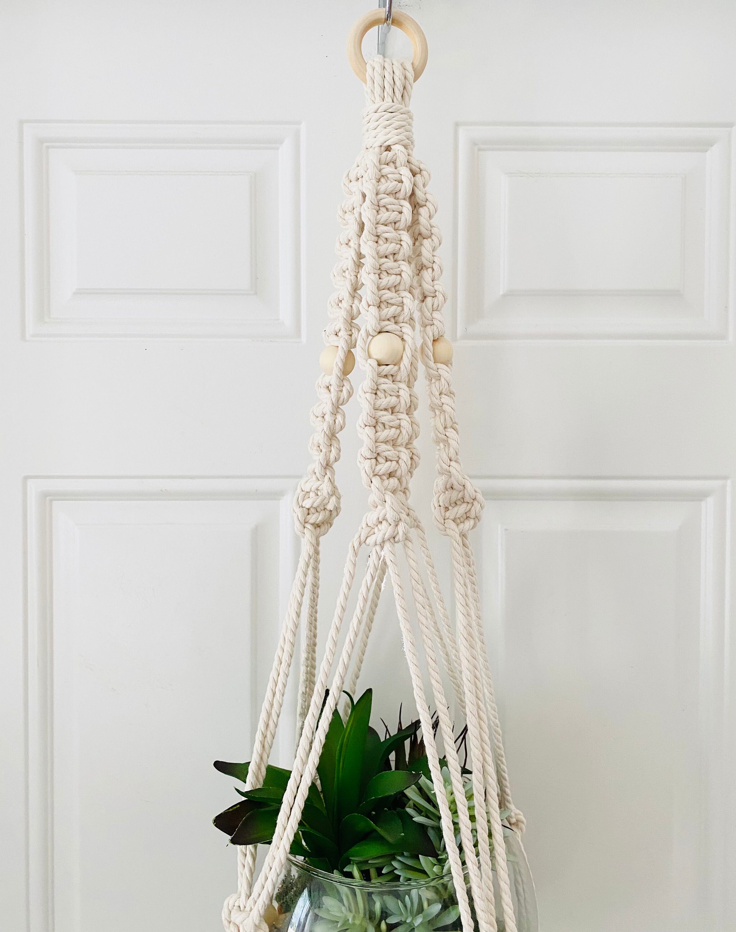 Macrame Rope Plant Hanger Plant Holder 5 colors Hanging Etsy