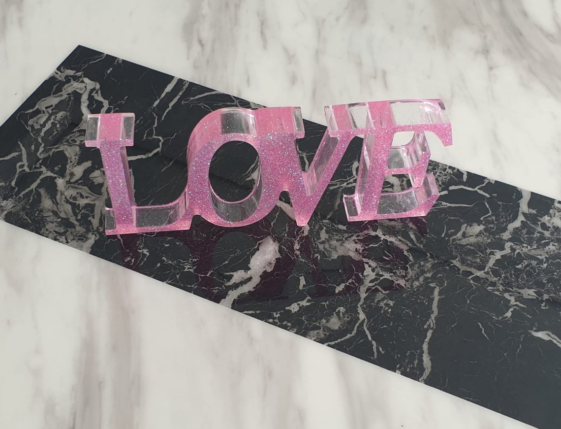 Handmade Love Decor Resin Etsy