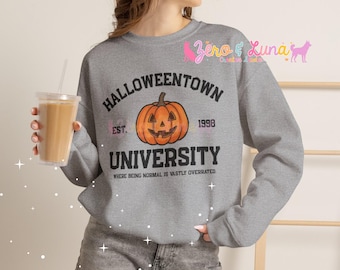 Halloweentown University Crewneck Sweatshirt | Cozy Halloween Sweatshirt | Vintage Fall Pullover