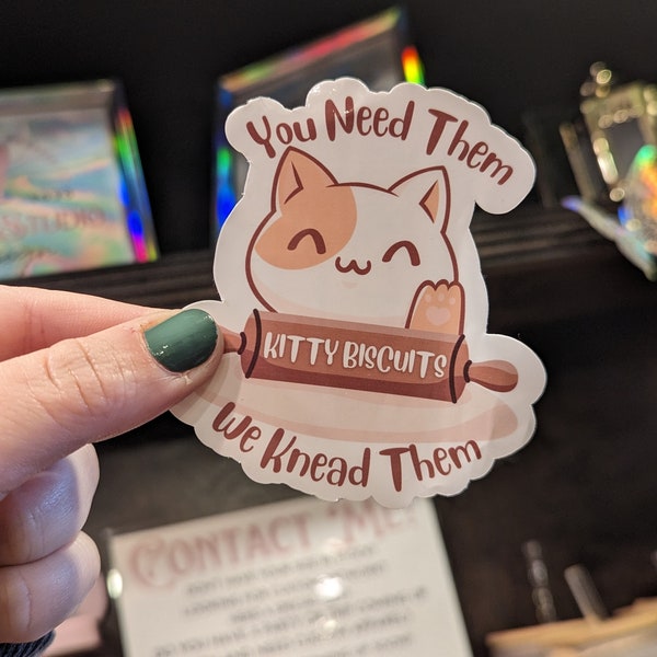 Kitty Biscuits We Need Them Etsy