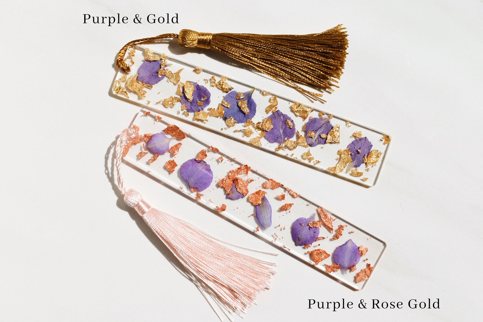 Handmade Resin Floral Bookmarks Aesthetic Bookmarks Etsy