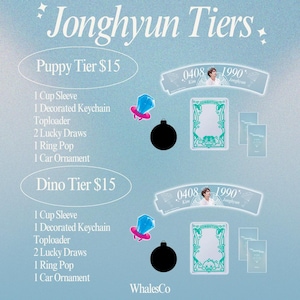 Jonghyun - Shinee - Event Tiers