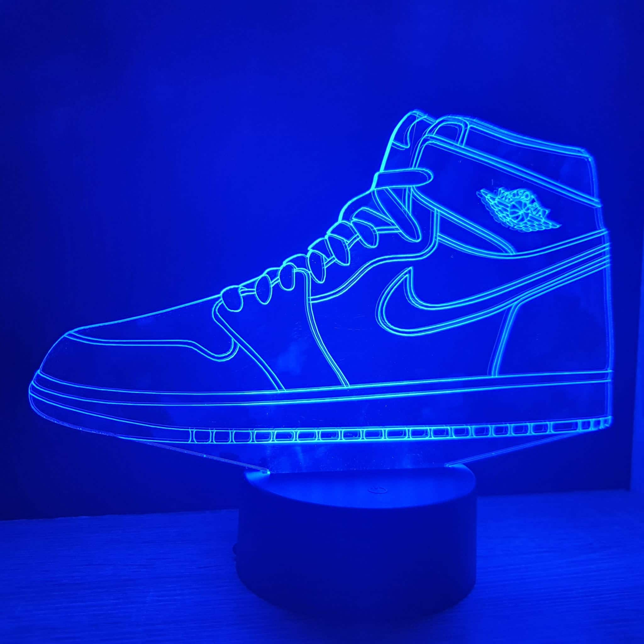 Air Jordan 1 High Nike Lamp Night LED Etsy Sweden