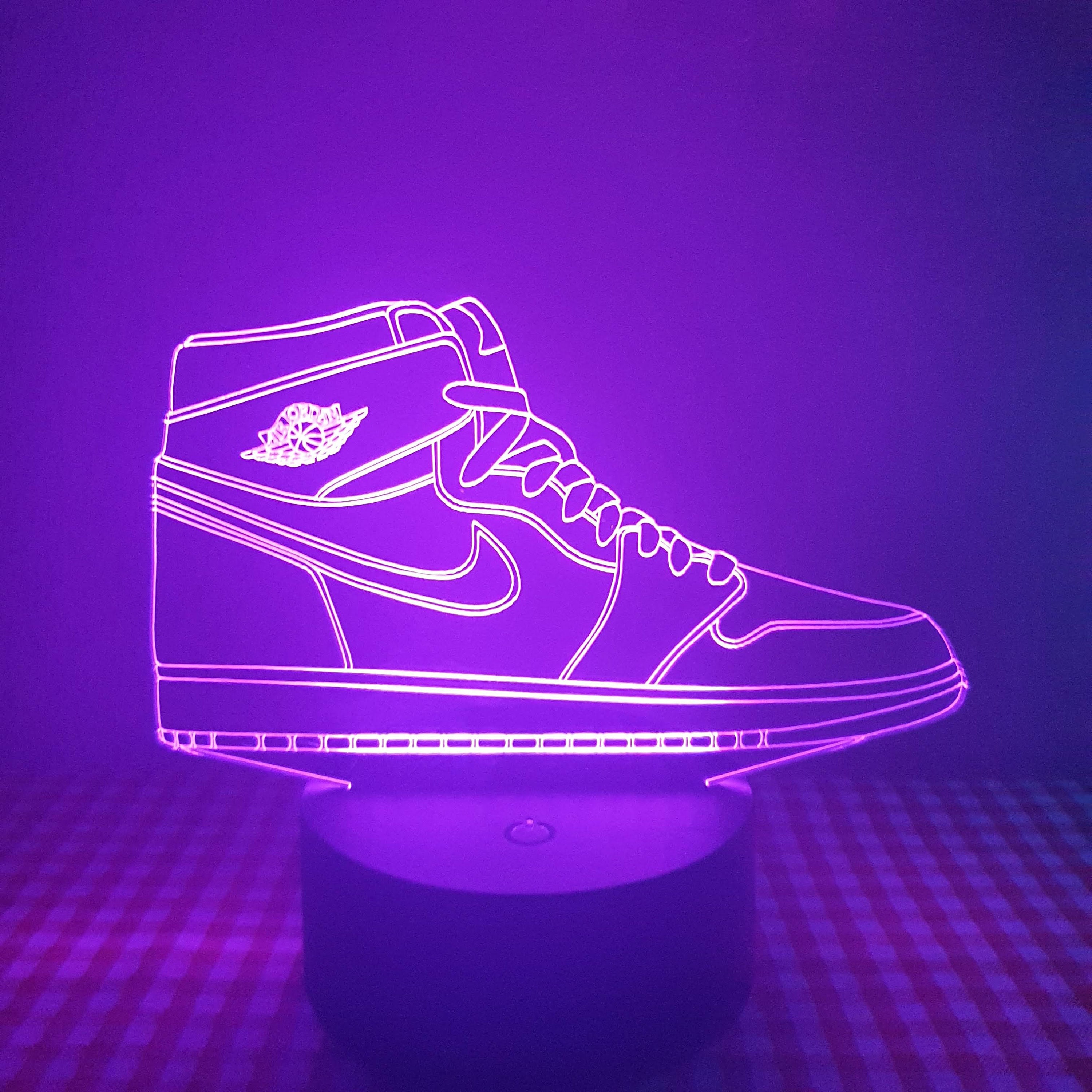 poco Fabricante tarde Air Jordan Nike Lámpara Sneaker Luz Nocturna LED - Etsy España