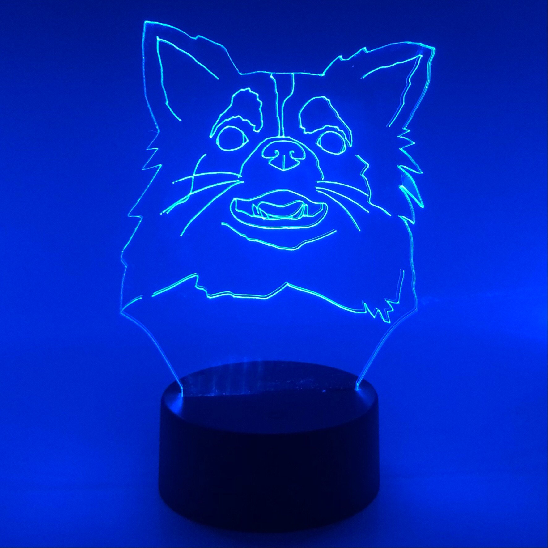 Lámpara personalizada con la imagen de su mascota perro de Etsy