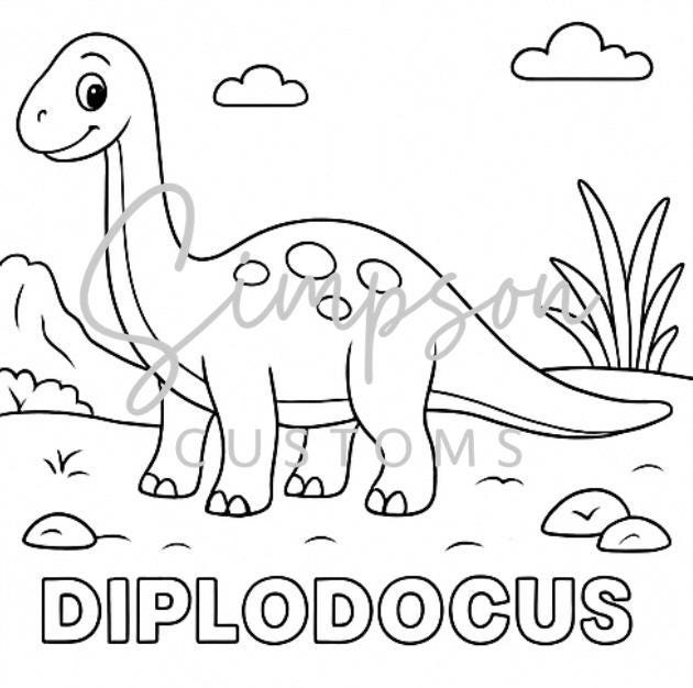 Dinosaur Coloring Pages for Toddlers | 30 Dino Printable Sheets ...