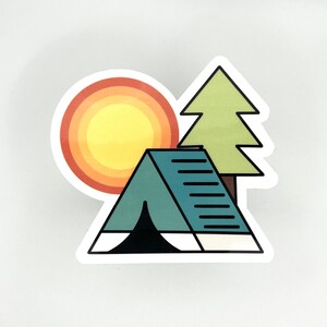 Verschwinde! | Camping Aufkleber | Vinyl-Aufkleber | Flasche Aufkleber | Laptop Aufkleber | Vinyl-Aufkleber | Von einem Kind gemacht