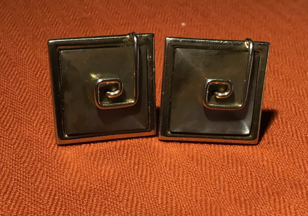 Vintage Swank Cufflinks Square Etsy
