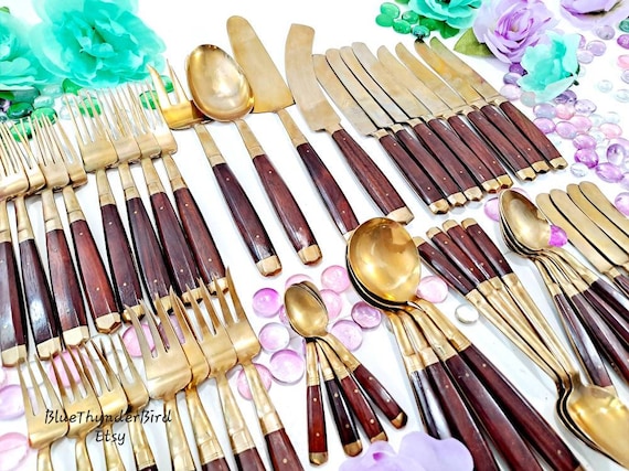 Vintage store brass flatware