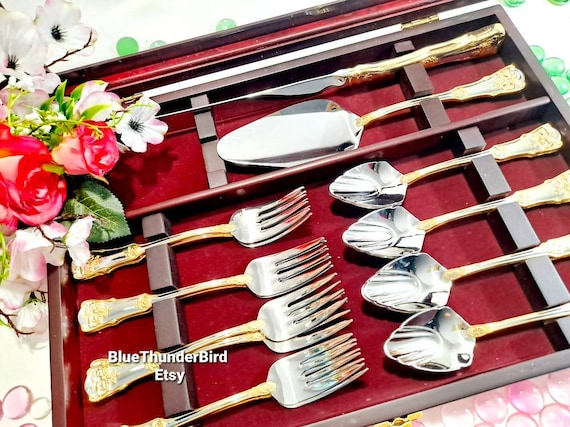   Old Country Roseカトラリー45ピース Royal Albert Old Country Roses Dessert Set Spoons Dessert Forks