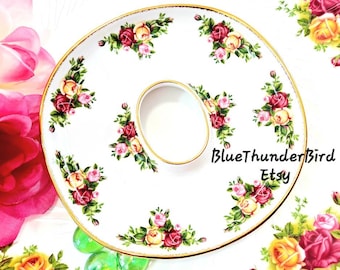 Royal Albert Old Country Roses Letter "O" Tray  Trinket Tray Candy Chocolate Tray