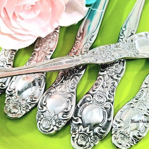 NOS!Vintage ROYAL BOUQUET International  Silver Company  Flatware Stainless  Flatware Service for 8 Stainless Steel  Flatware