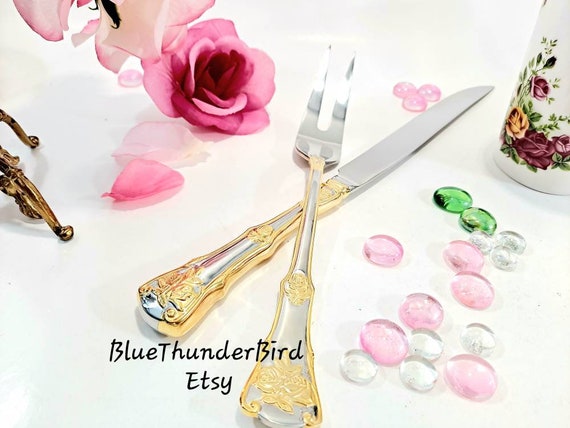 Royal Albert Old Country Roses Carving Set Knife Stainless Steel
