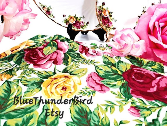 Nip!royal Albert Old Country Roses Collectable Table Cloth Kitchen