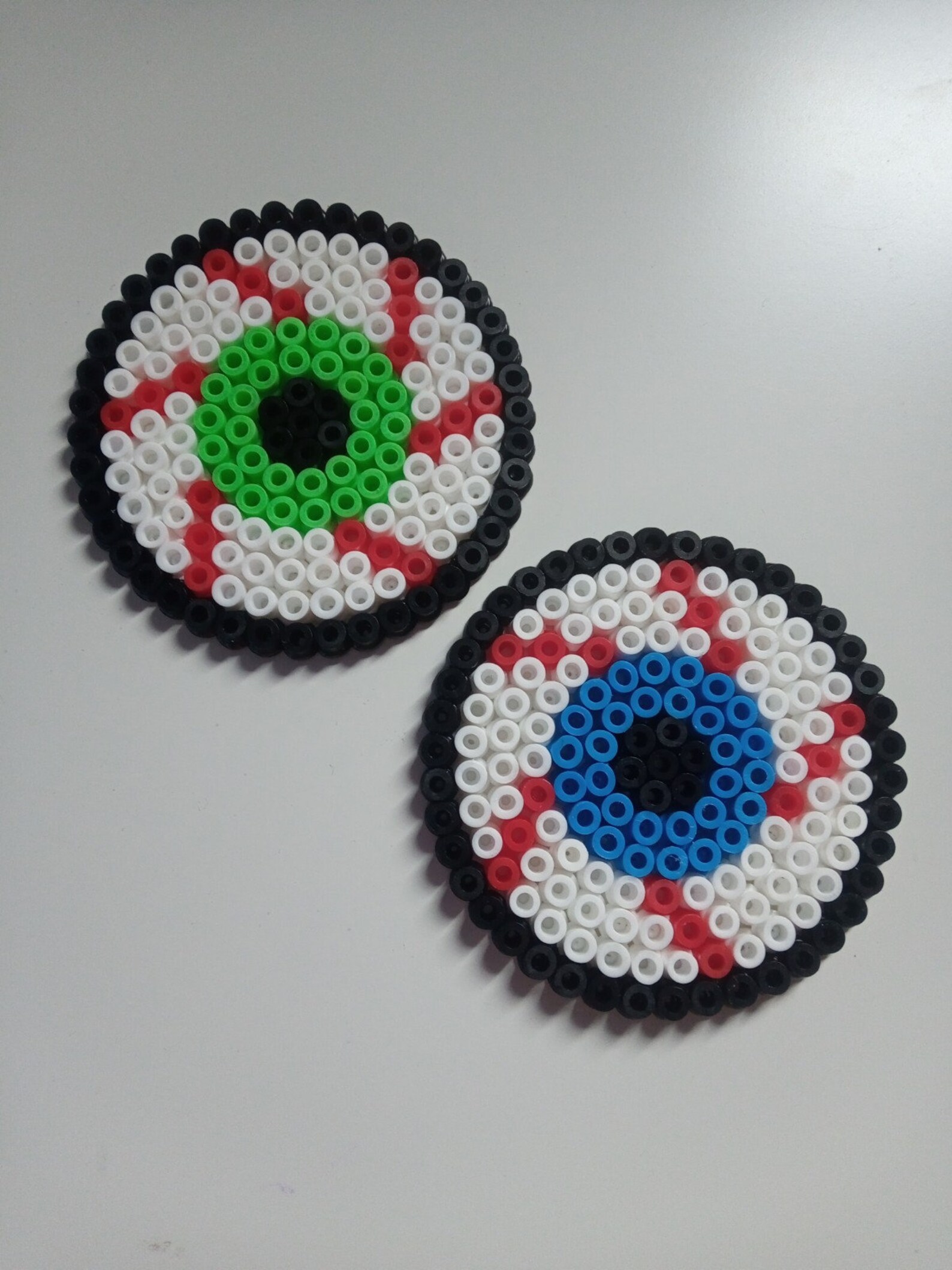 Halloween Eyeball Coaster Hama Perler Bead Trick Or Treat Etsy