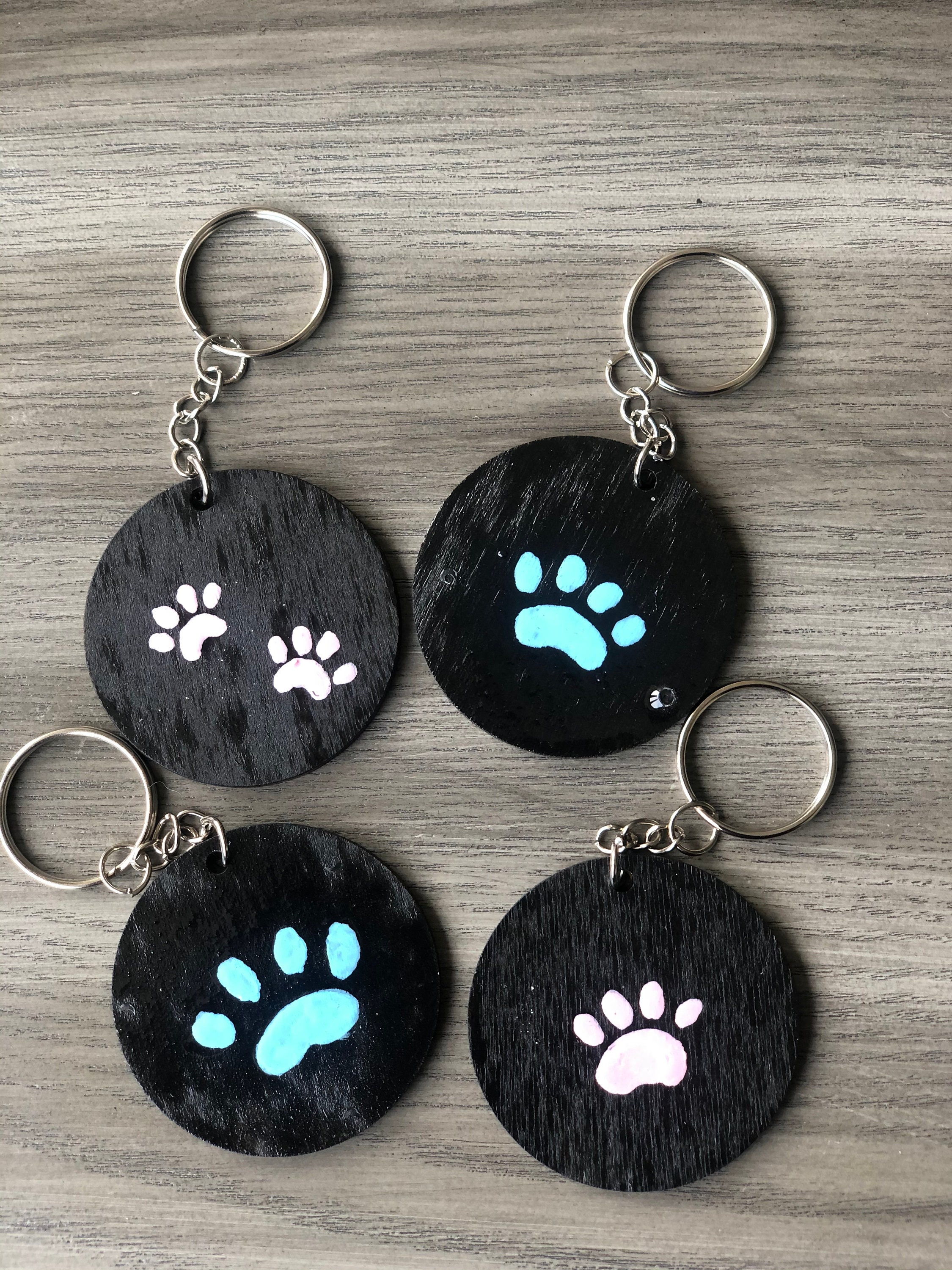 Key chains Hand painted wooden. 5 each. Etsy