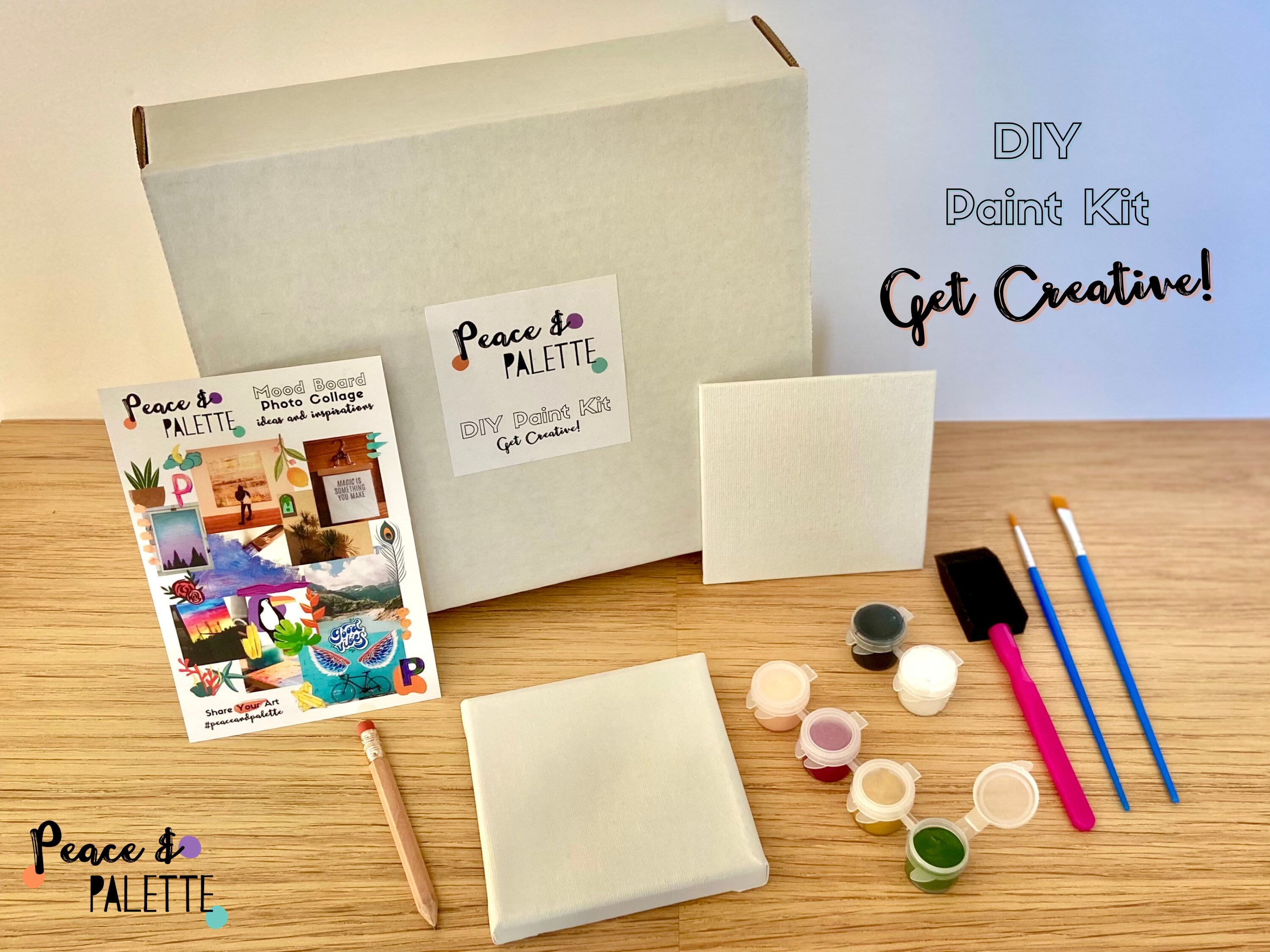 Create Your Own Paint by Numbers Kit, DIY Paint Kit, Acrylic Paint Set