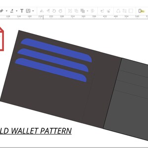patrón de billetera de cuero, billetera minimalista, patrón de billetera delgada, patrón de cuero, patrón pdf, plantilla de billetera, billetera plegable
