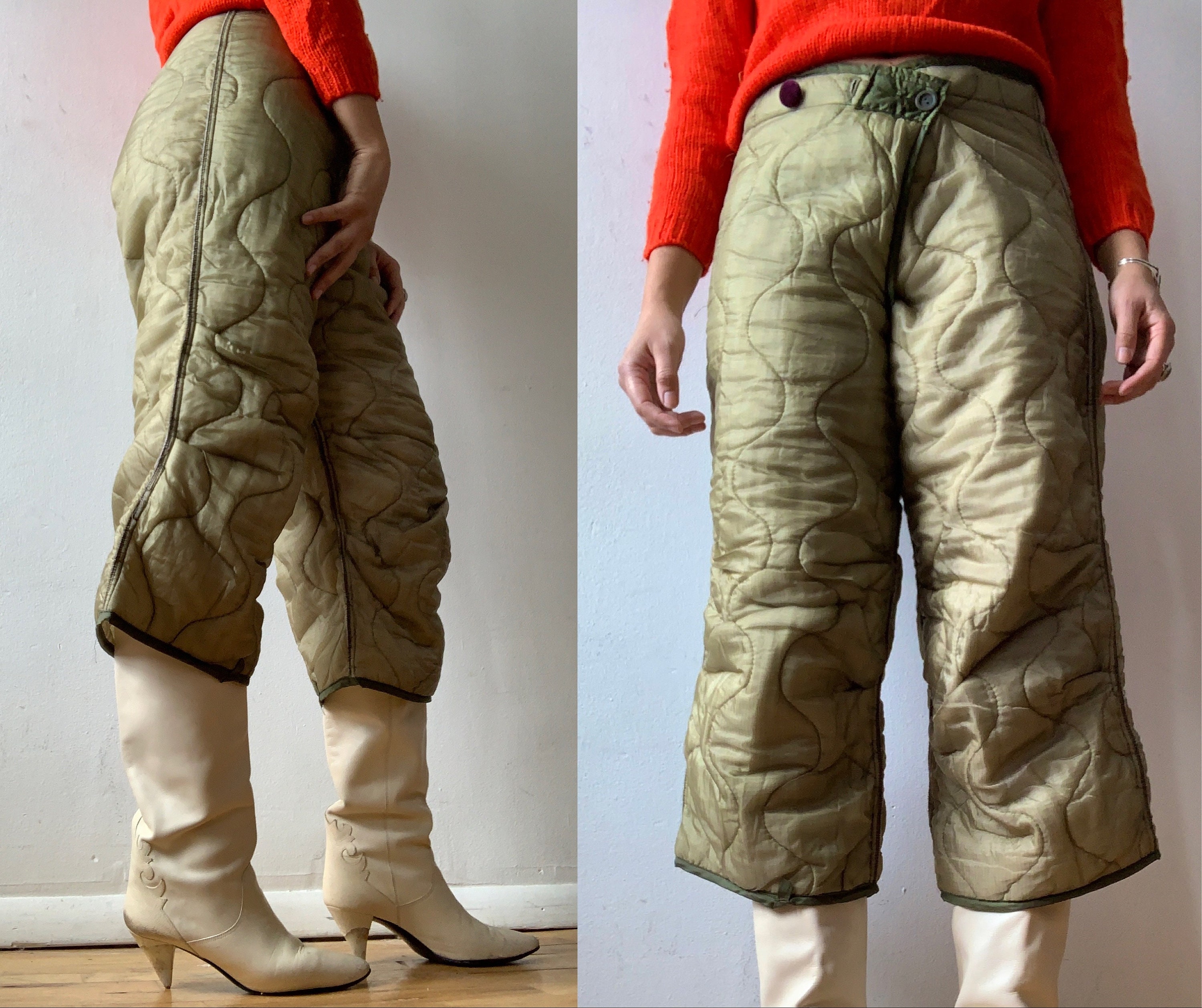 Vintage Reworked Army Quilted Liner 
