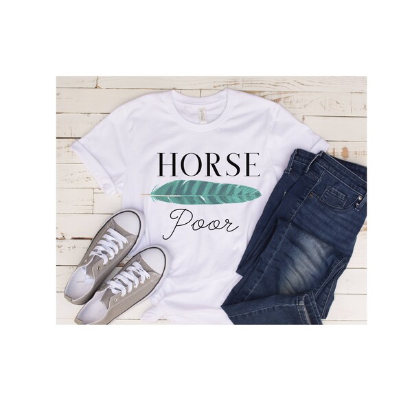 Cheval Pauvre | Les | Chemise de cheval drôle | T-shirt à manches courtes