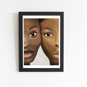 Black Women Oil Painting Print, Women Painting, Oil Painting Portrait, Female Painting, Wall Art, A4 Print