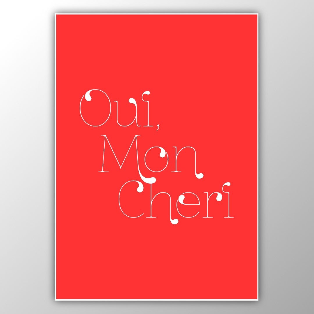 Yes my dear in french
