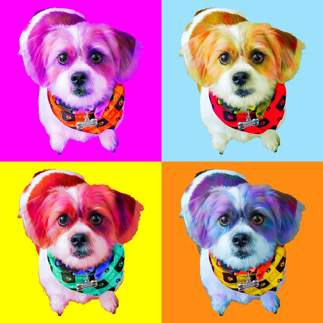 Pet Portrait Canvas Pet Portrait From Photo Pet Etsy