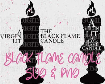 The Black Flame Candle Bundle - SVG & PNG