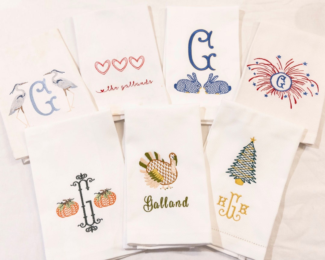 Seasonal Hand Towel Set Gift Gift for Her Wedding Gift Etsy