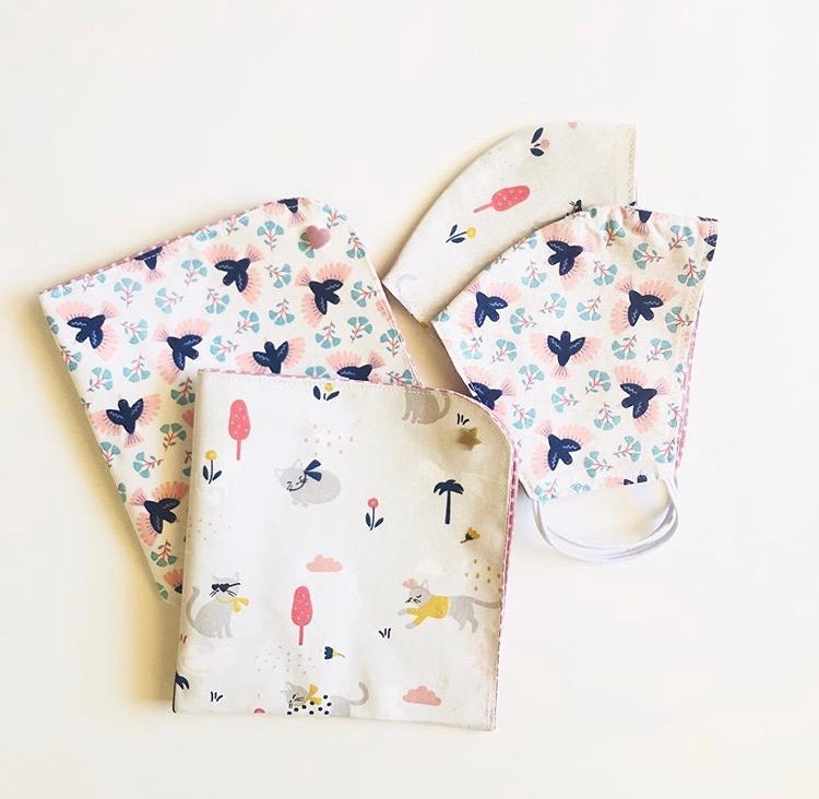 2 Face Mask With Storage Bag Patterns For Women Nose Wire Kids Etsy