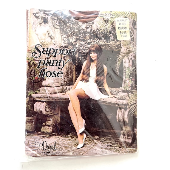 Vintage Deadstock Doral Support Panty Hose Pantyh… - image 1