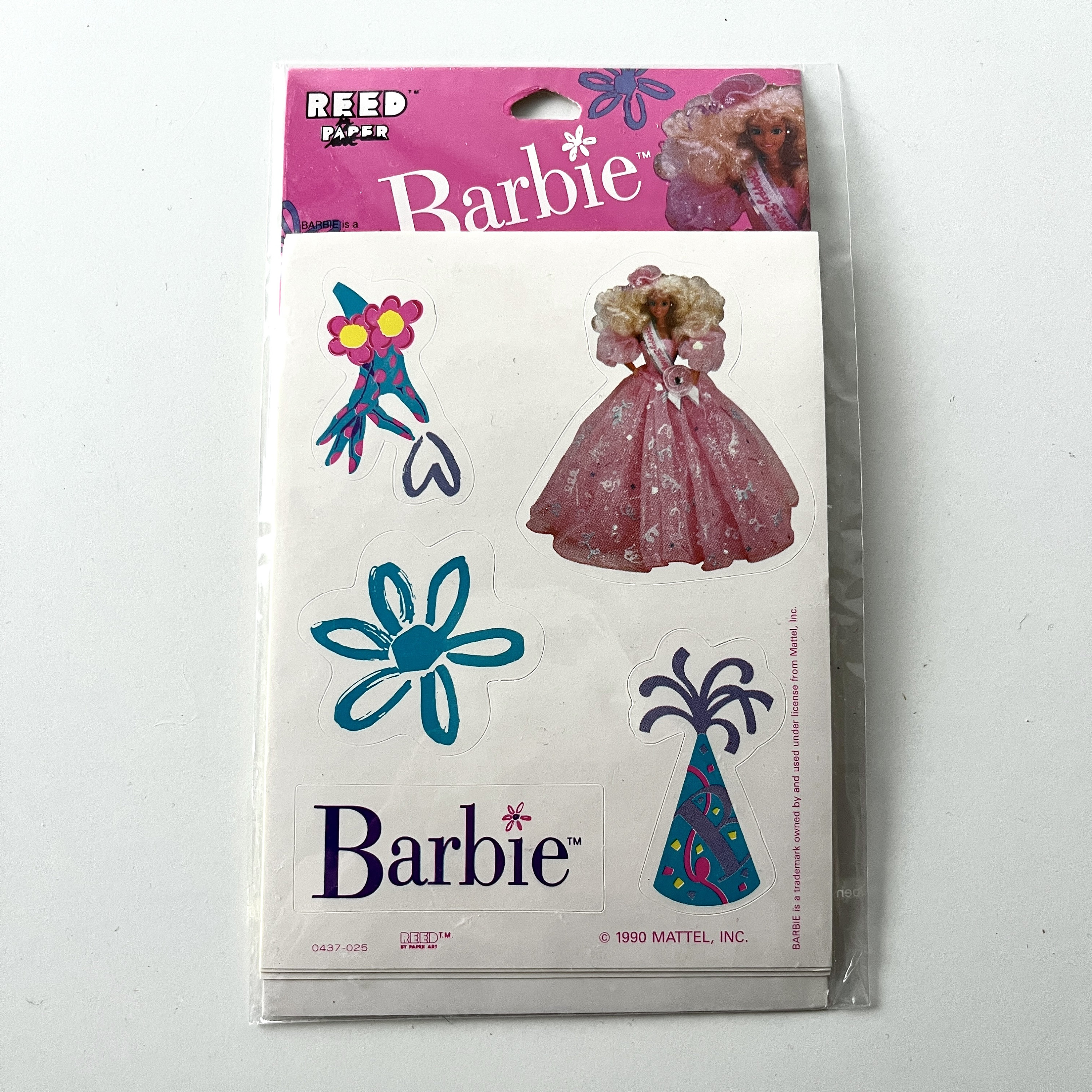 Vintage Barbie Reed Paper NEW Sticker Sheets Pack Deadstock Rare 1990 ...