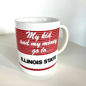 Vintage Illinois State Parent Money coffee mug collectible gift college mom dad student university