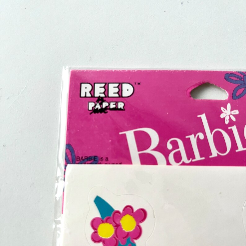 Vintage Barbie Reed Paper NEW Sticker Sheets Pack Deadstock Rare 1990 ...