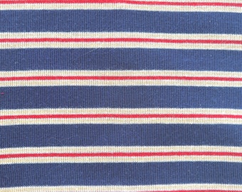 Vintage Fabric Tubular Knit 64 x 64 (32" tube 1.75 yard) tubular knit fabric double knit fabric geometric retro apparel garment construction