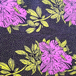 Cotton Fabric 72 x 44 (2 yard) Veritas Waxwin Hig-Targert Guaranteed Block Prints Big Pattern Floral Geometric Apparel Fabric Dress Fabric