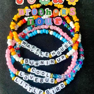 JONAS TOUR Song List Bracelets!