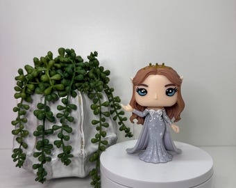 Feyre Archeron Funko Pop | ACOTAR Fan Art Figure | A Court of Thorns and Roses Gift | Bookish Collectible | Handmade Fantasy Doll