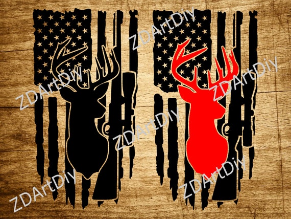 Download Deer hunt flag Deer distressed flag svgAmerican flag svg ...
