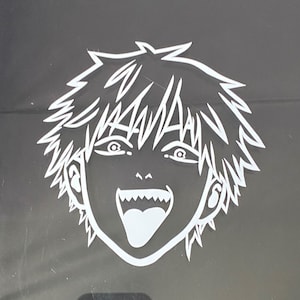 Denji Vinyl Decal Sticker |Chainsaw Anime|