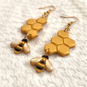 Honeybee Dangle Earrings